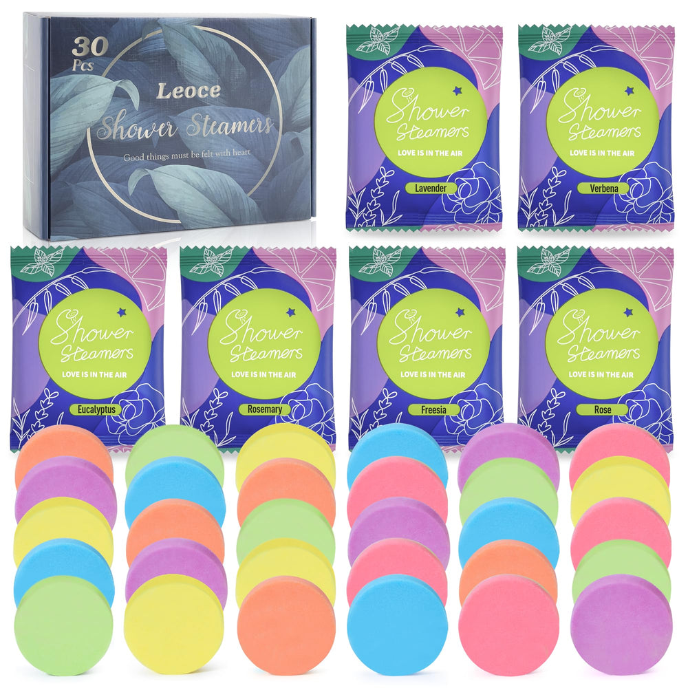 leoce rose aroma shower steamer promotes calm during your shower ritual