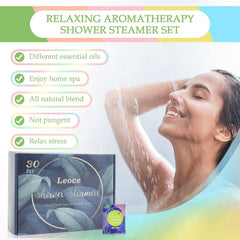 leoce rosemary aroma shower steamer revitalizes focus during showers