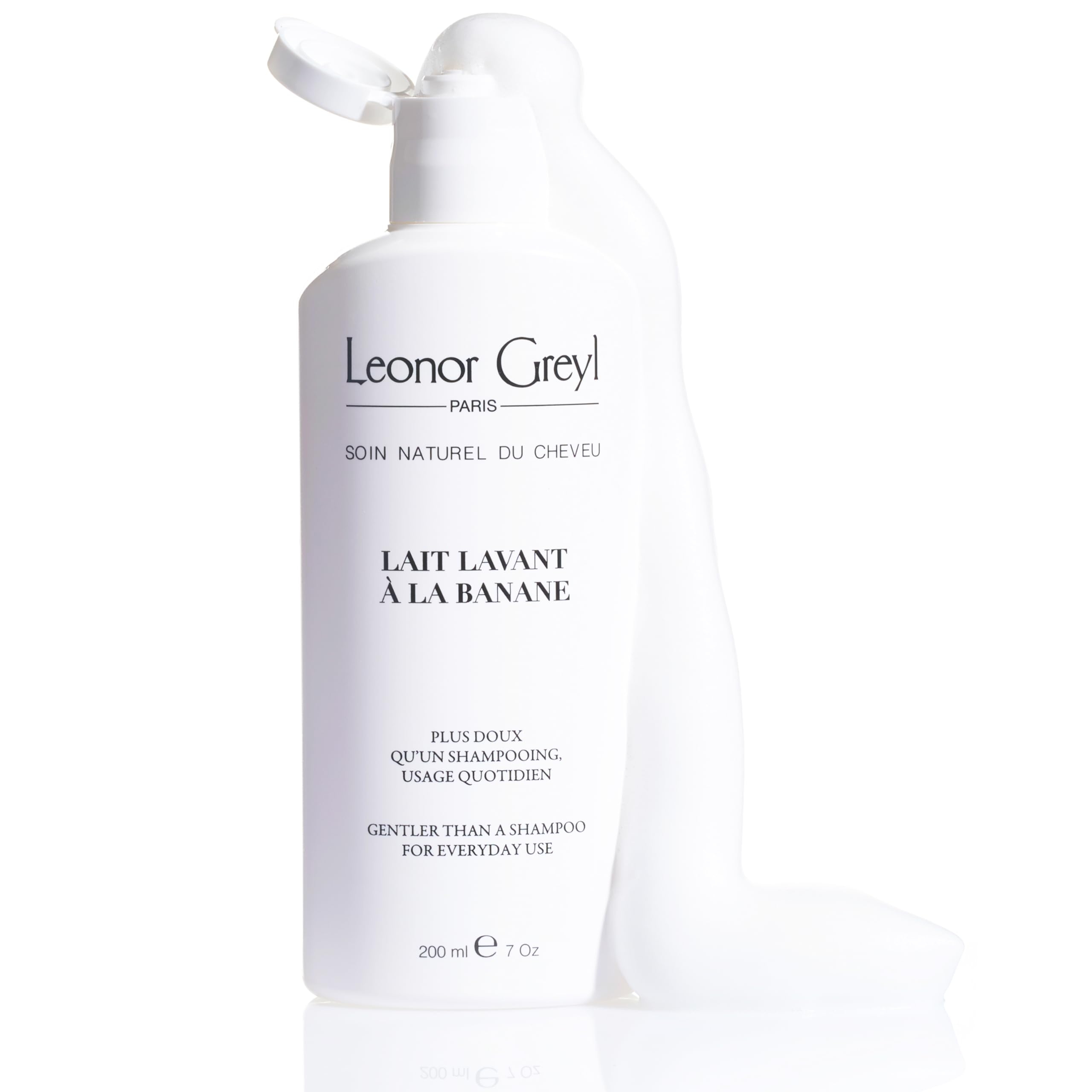 Leonor Greyl Lait Lavant bottle; gentle daily cleanse for fine hair.
