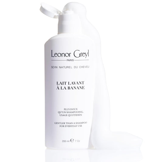 Leonor Greyl Lait Lavant bottle; gentle daily cleanse for fine hair.