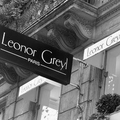 Vegan and cruelty-free branding on Leonor Greyl packaging.