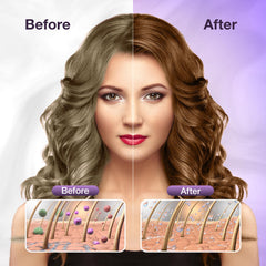 Leorx shampoo being lathered to show quick color refresh