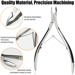 Ergonomic LePinko cuticle trimmer design for comfortable use