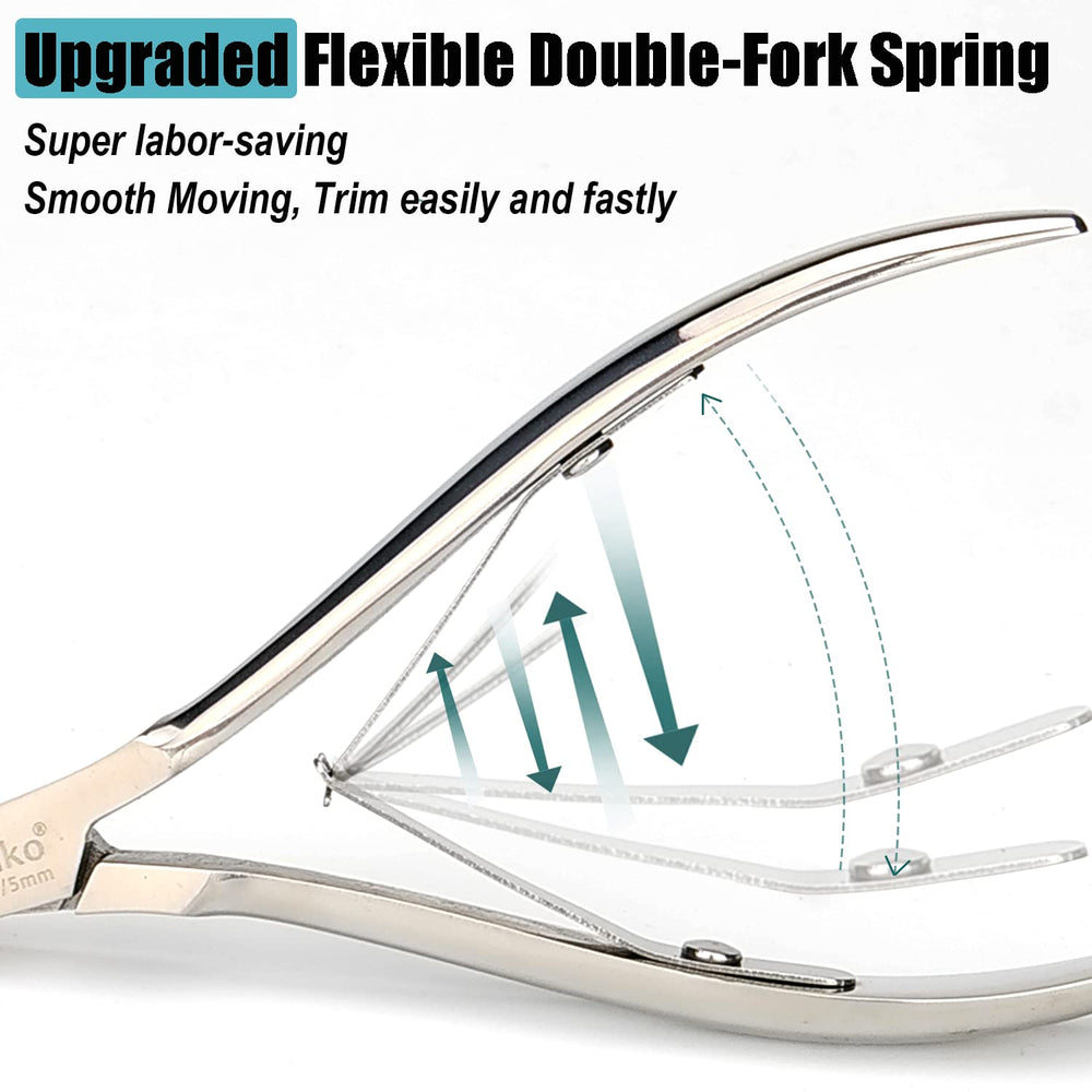 Smooth pivot mechanism reduces wrist strain during trimming