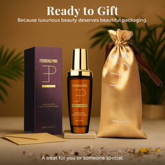 LEPURO skin hydration elixir image hints at soft, radiant body skin
