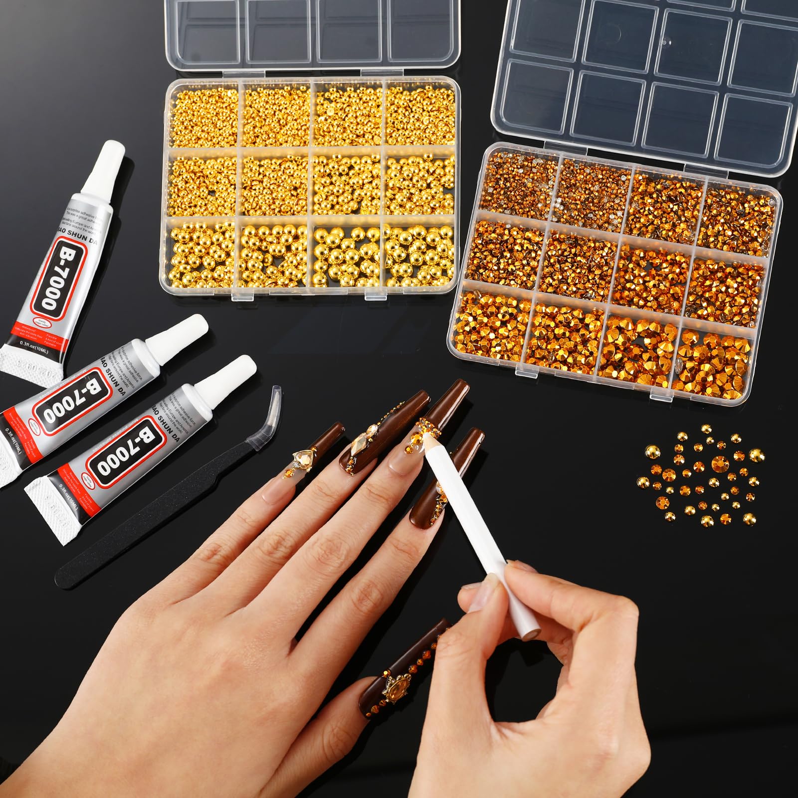 LERBOU wax pencil for precise charm placement on nails