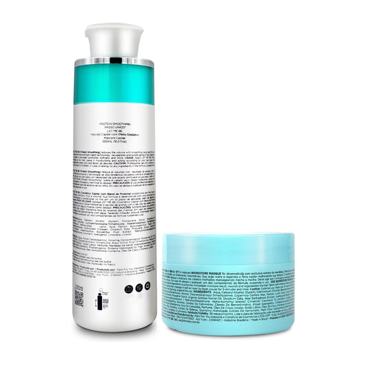 Let Me Be Biorestore Mask tub for deep nourishment after smoothing treatment.