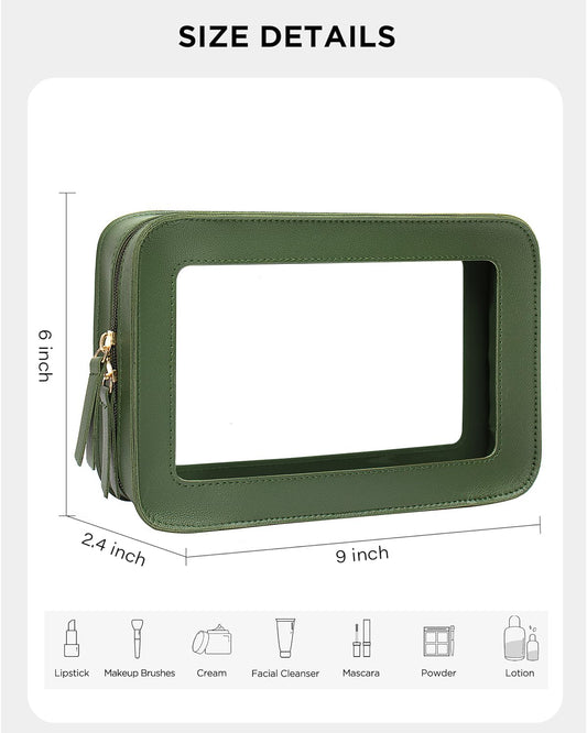 LETGO PU saffiano leather travel bag offers durable, stylish storage on the go.