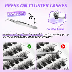 Leurforu DIY lash clusters tips and usage scenario.