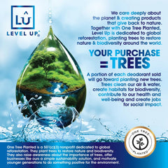 Level Up cruelty-free Leaping Bunny logo on packaging.