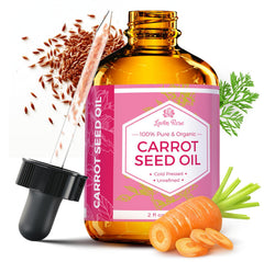 Leven Rose Carrot Seed Oil bottle for daily skin nourishment and moisturization.