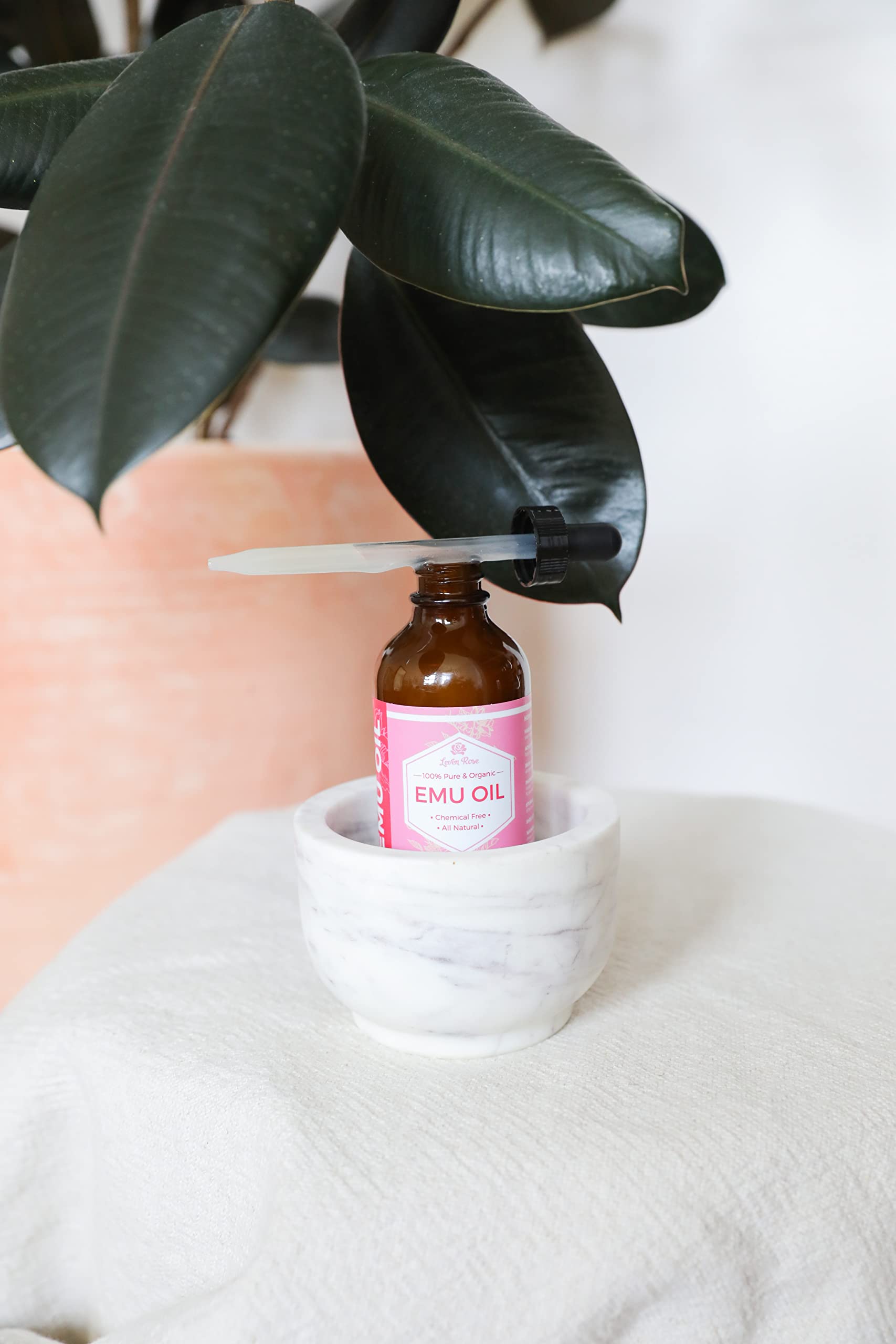Emu Oil on skin providing gentle hydration and a healthy glow.