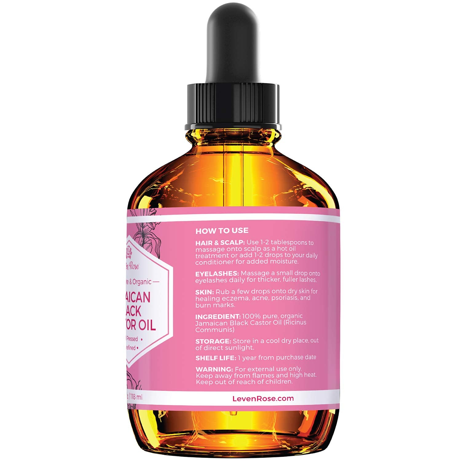 Hair showing conditioning with Leven Rose JBCO