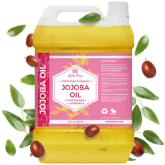Leven Rose Jojoba Oil bulk 32oz bottle for skin and hair care