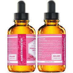 Leven Rose Pomegranate Oil on scalp massage for nourishing scalp care.