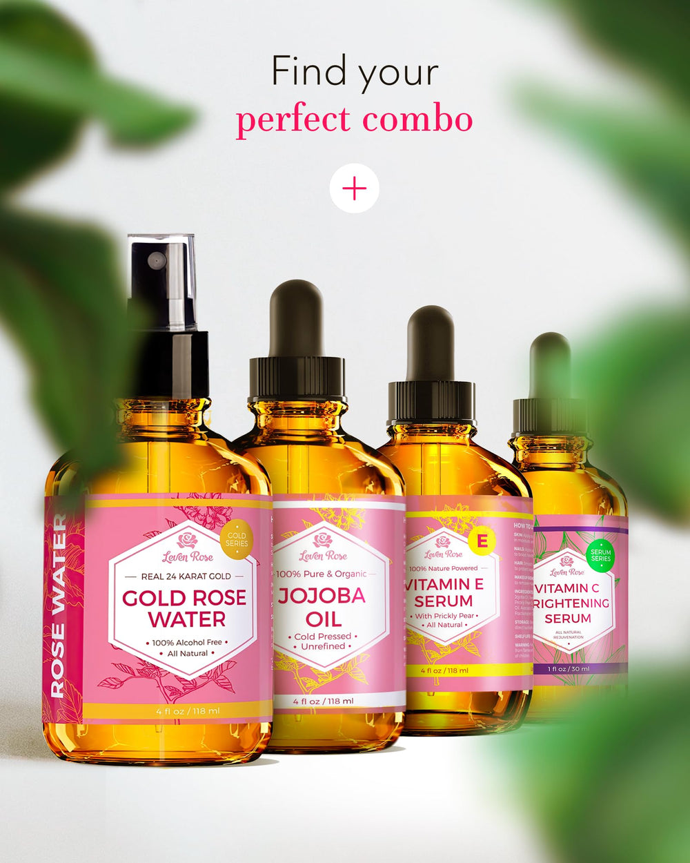 Pour-ready bottle showcases a slender nozzle for easy application.