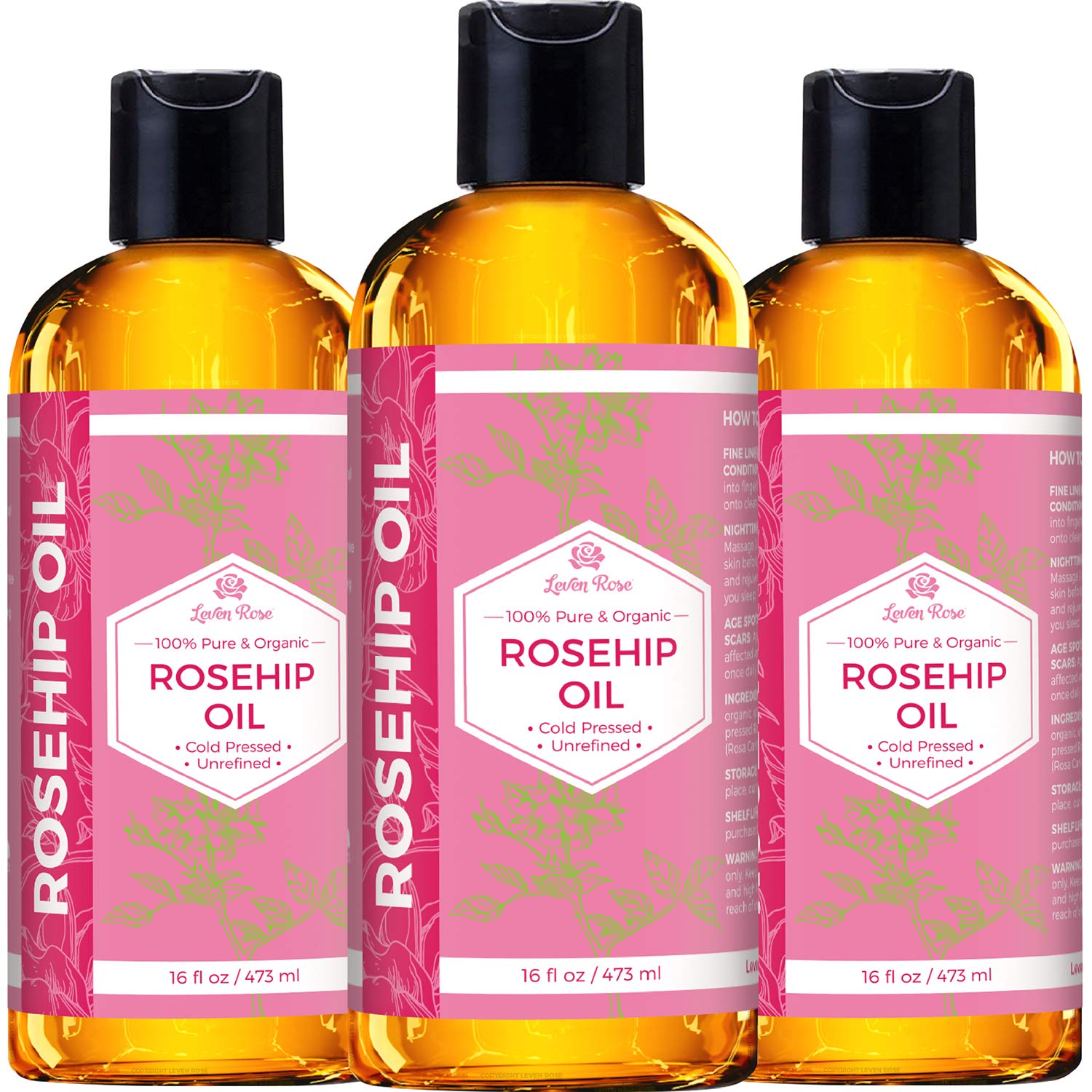 Leven Rose Rosehip Oil on nails and cuticles strengthens and nourishes