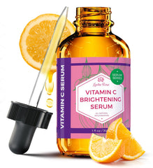 Leven Rose Vitamin C Serum bottle close-up showing radiant glow potential