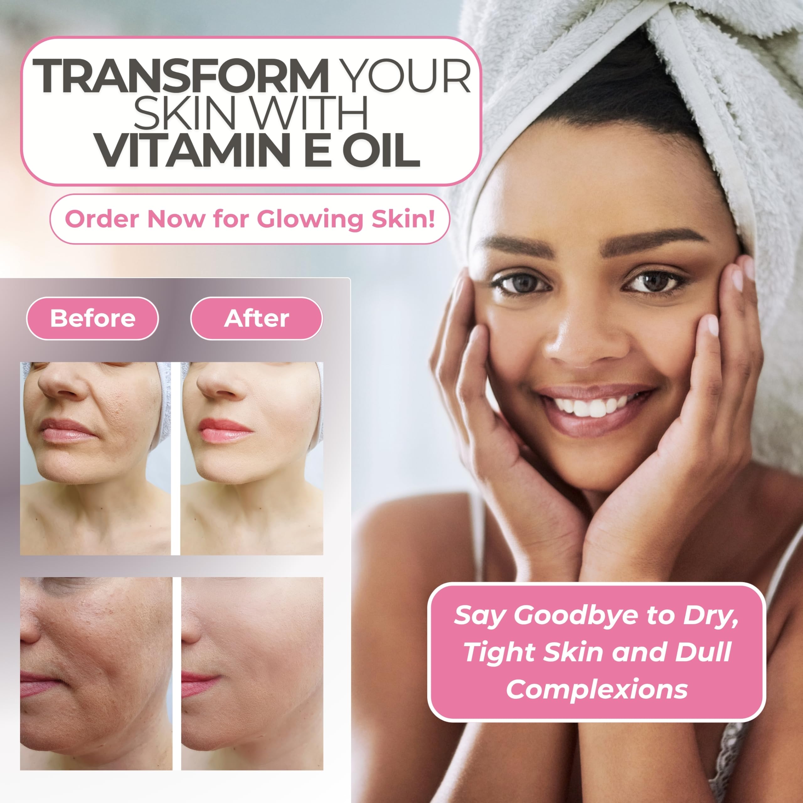Leven Rose Vitamin E oil used in daily skin care routine.