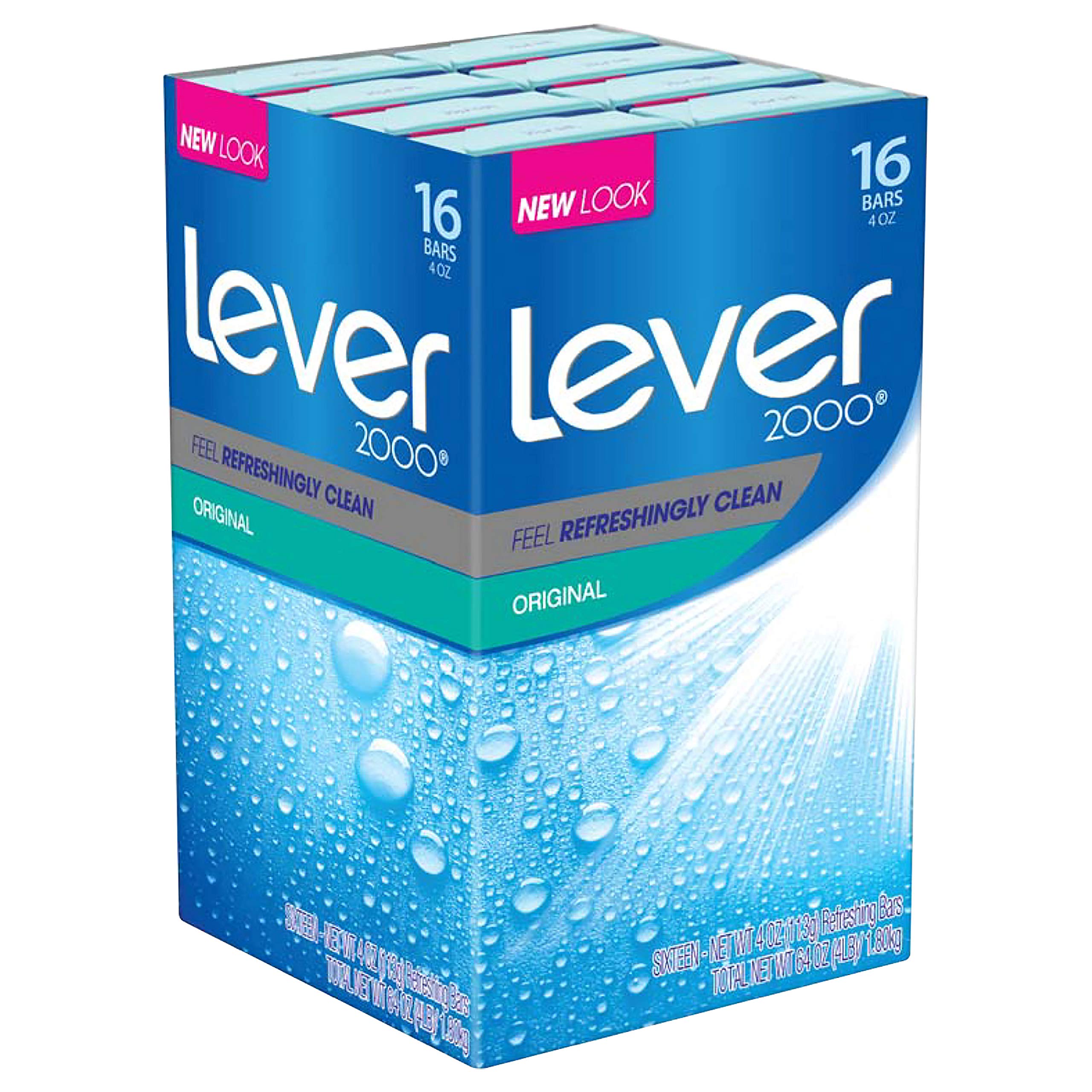 Lever 2000 Original bar soap packaging on display for a refreshing cleanse