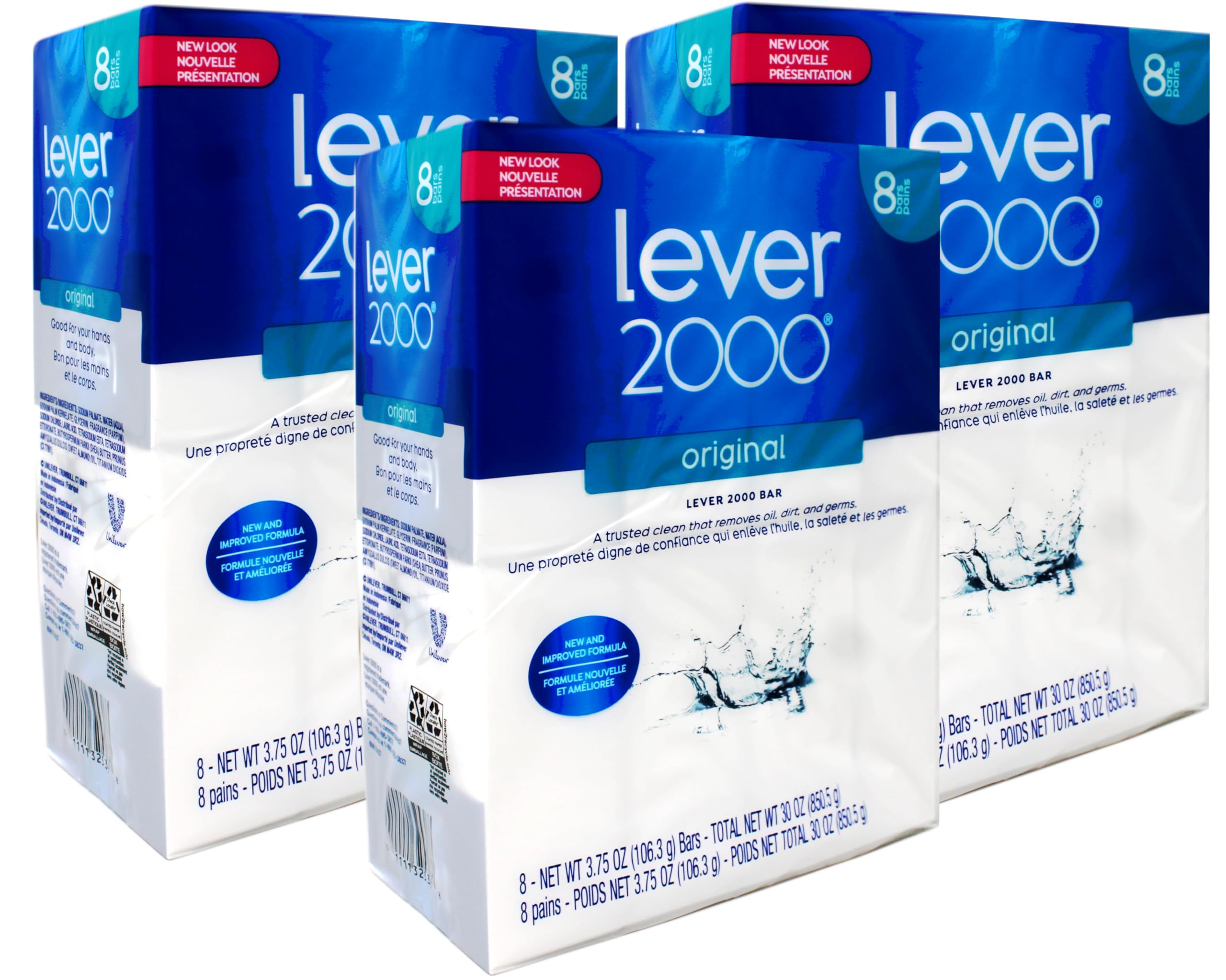 Lever 2000 Original bar soap unwrapped, ready for a refreshing cleanse.