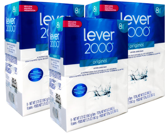 Lever 2000 Original bar soap unwrapped, ready for a refreshing cleanse.