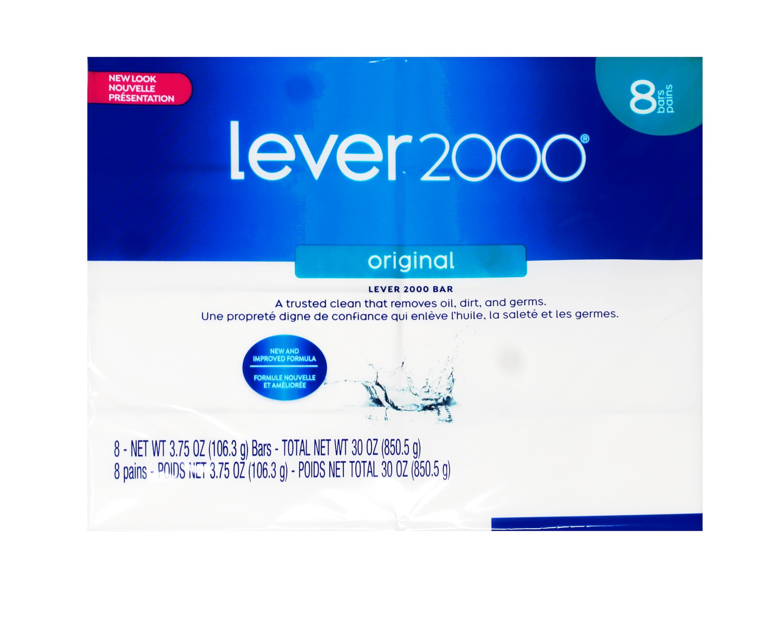 Foamy Lever 2000 Original bar soap lather provides refreshing wash.