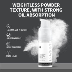 Lewedo powder bottle nozzle enables precise root application for quick styling.