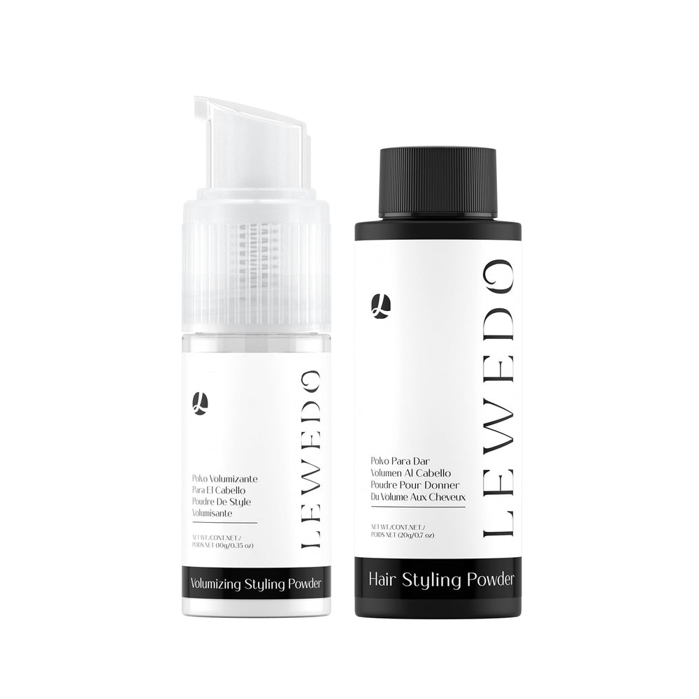 Lewedo Volumizing Powder spray delivers natural volume and texture.