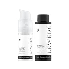Lewedo Volumizing Powder spray delivers natural volume and texture.