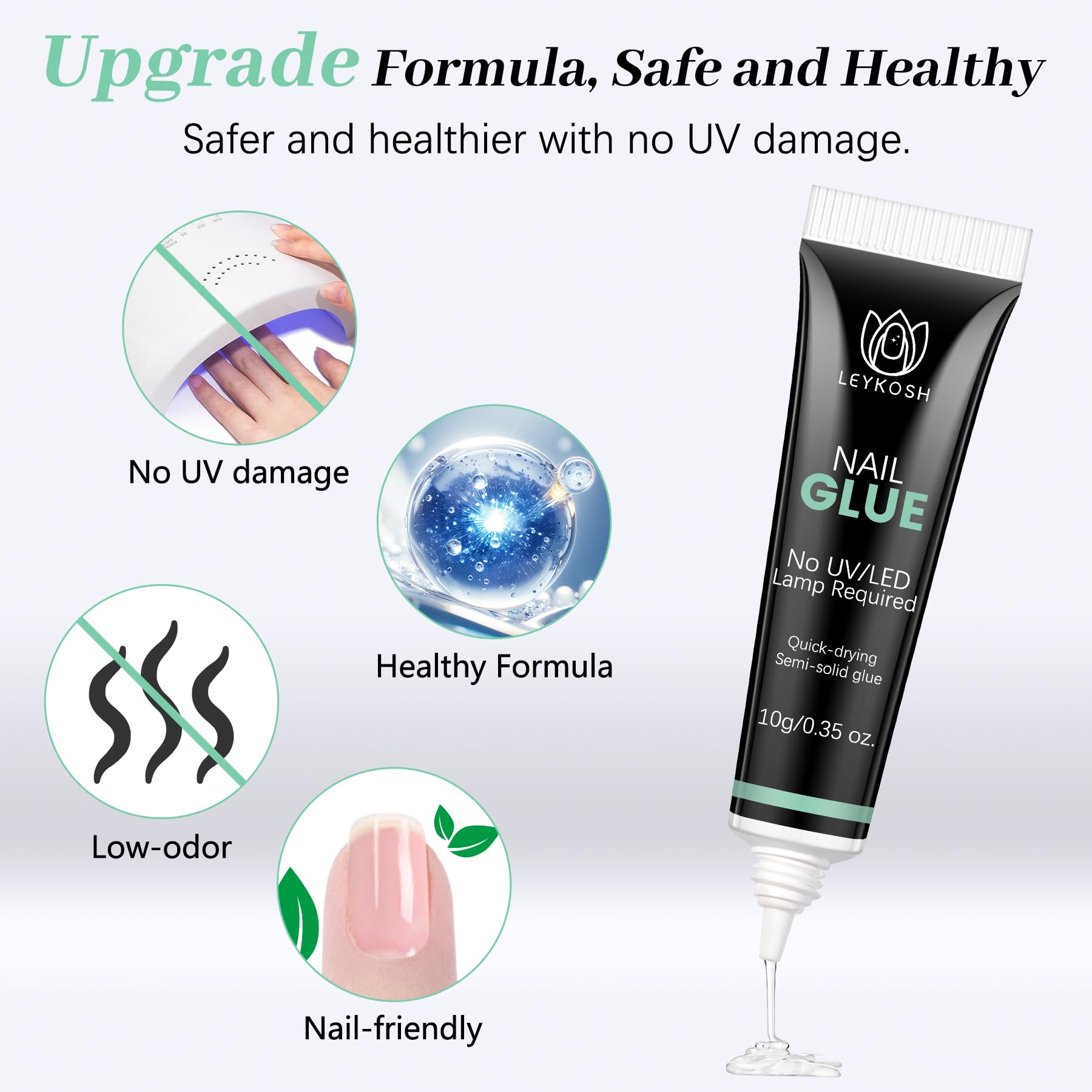 Low-odor LEYKOSH formula designed for a comfortable routine
