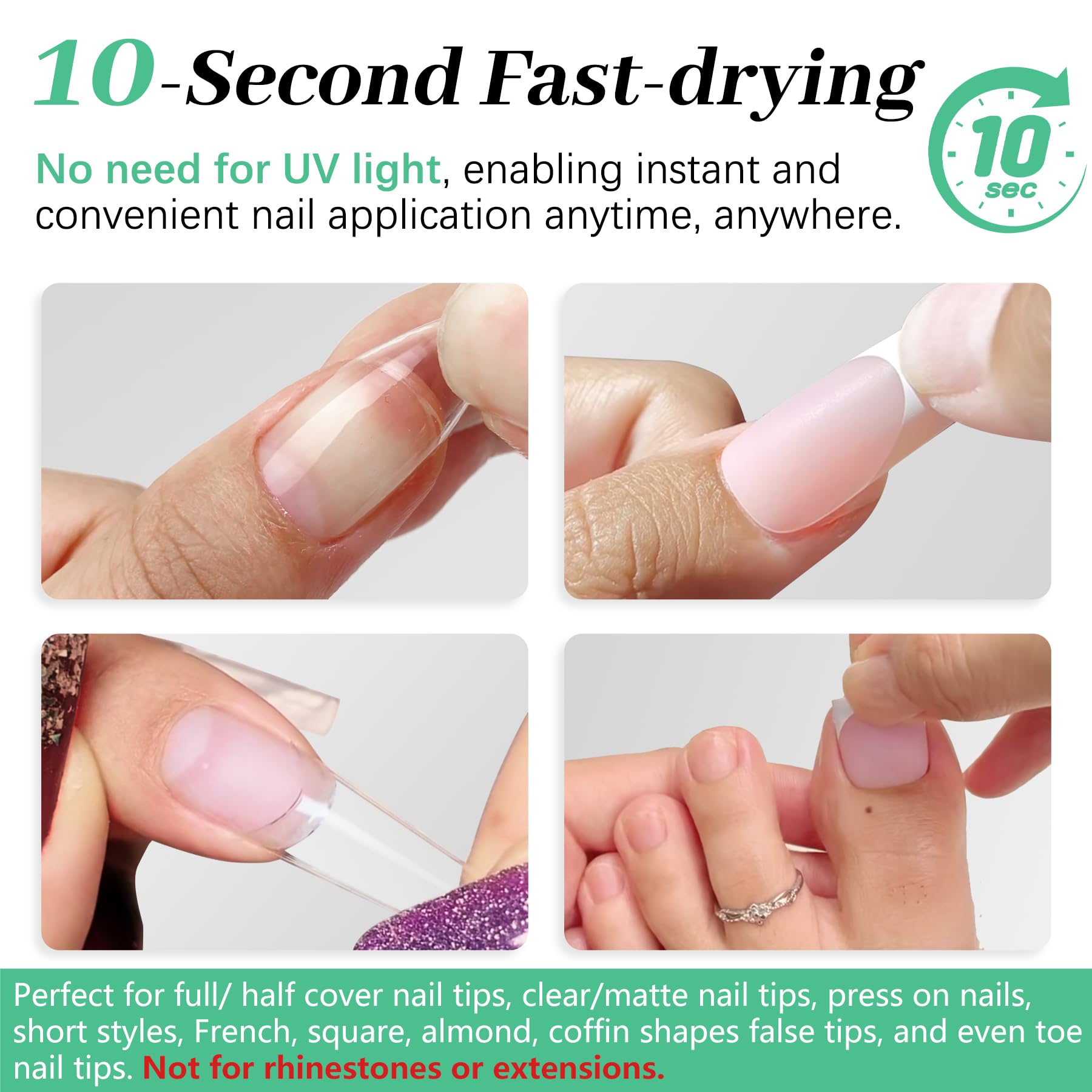 0.5mm precision tip on LEYKOSH Glue for controlled application