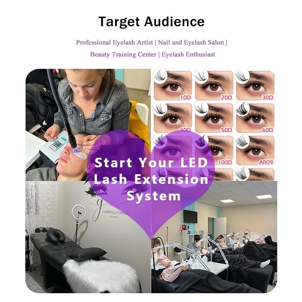 Lezekar versatile lamp suitable for lash and nail art