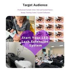 Lezekar versatile lamp suitable for lash and nail art