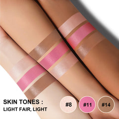 Lezero highlighter stick swatch for dewy glow and radiance.