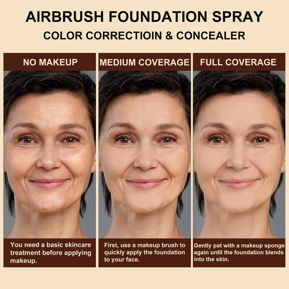 Lezero AirBrush Foundation Spray sponge aids seamless blending