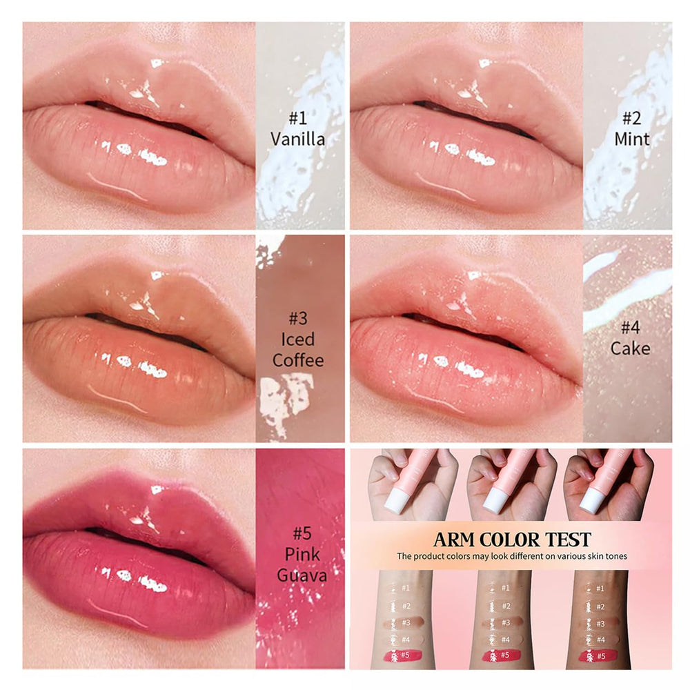 LFuTPm guava lip balm adds fruity hue with lasting moisture.