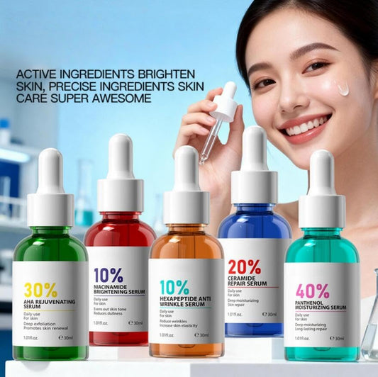 LGSZGDCN serum pink glow texture suggesting lightweight hydration and radiance