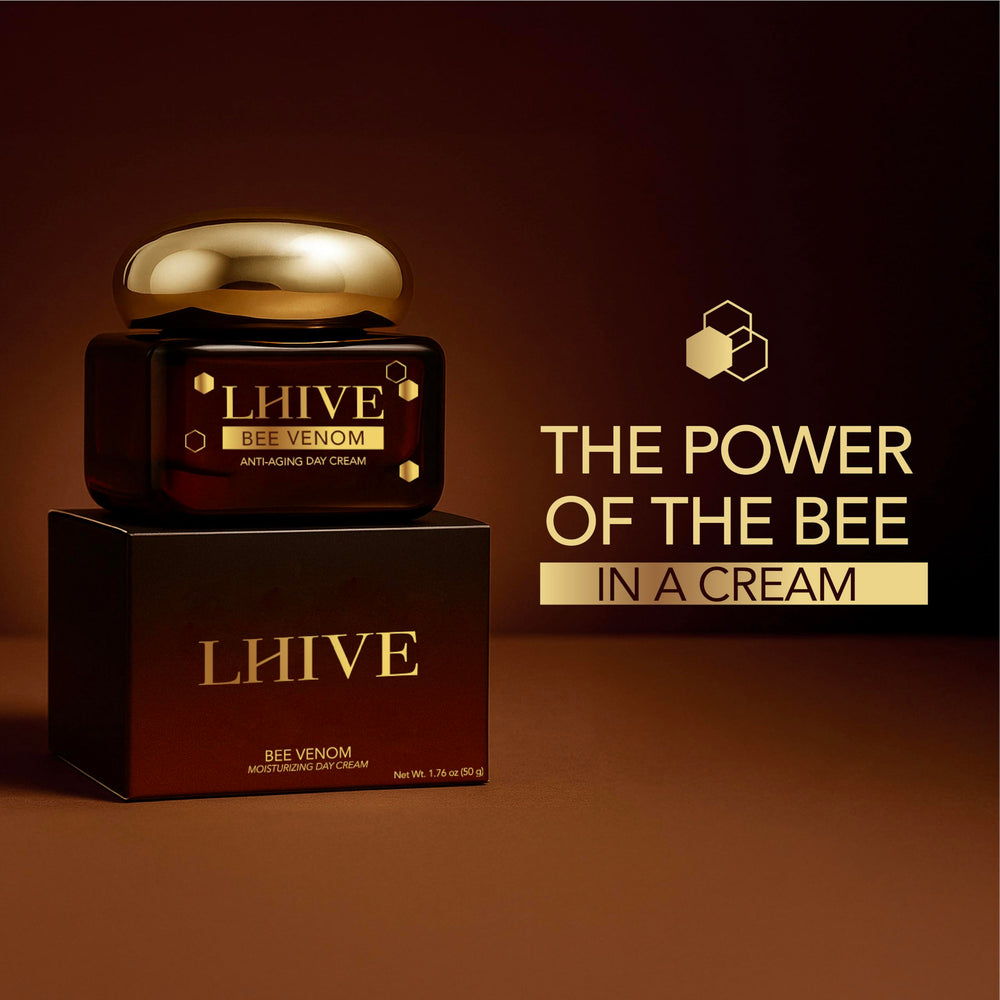 LHIVE day and night cream swatch illustrates versatile layering under makeup.