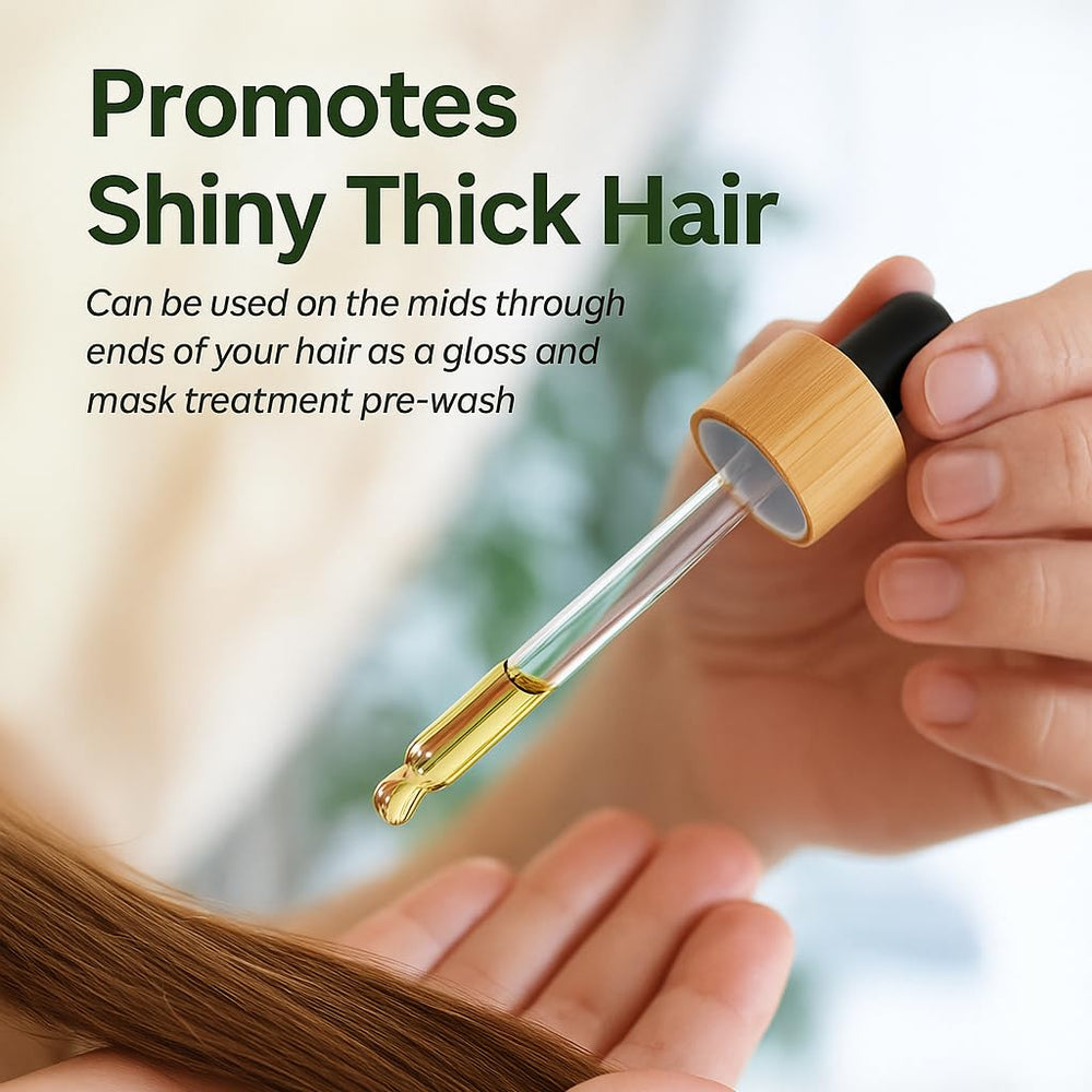 Lia Organics Hair Growth Oil application massage scene on scalp