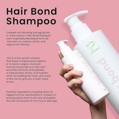 Liaison Hair Bond Shampoo glossy hair after use demonstrates smooth, manageable strands.