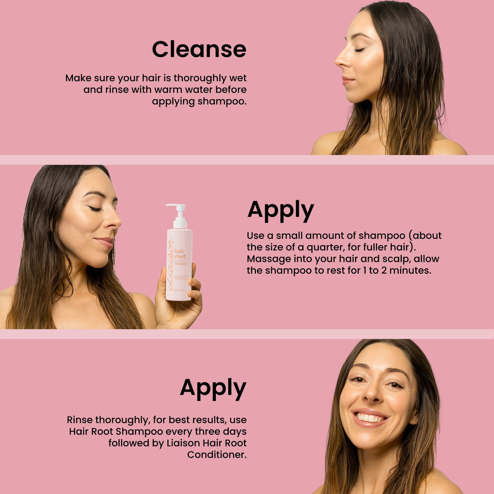 Liaison Hair Bond Shampoo peptide complex signals renewal support.