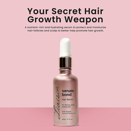 Liaison Serum dropper ready for precise, targeted nourishment on your hair.