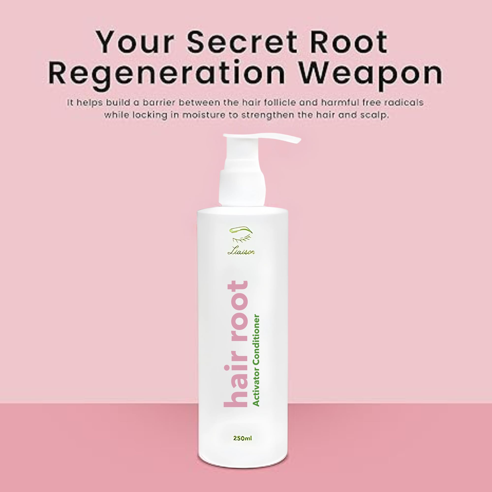 Liaison conditioner pump in use to deliver targeted root hydration.