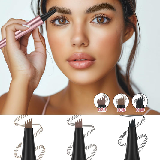 Liayozl Waterproof brow stay-on closeup highlights sweat-proof, enduring definition.