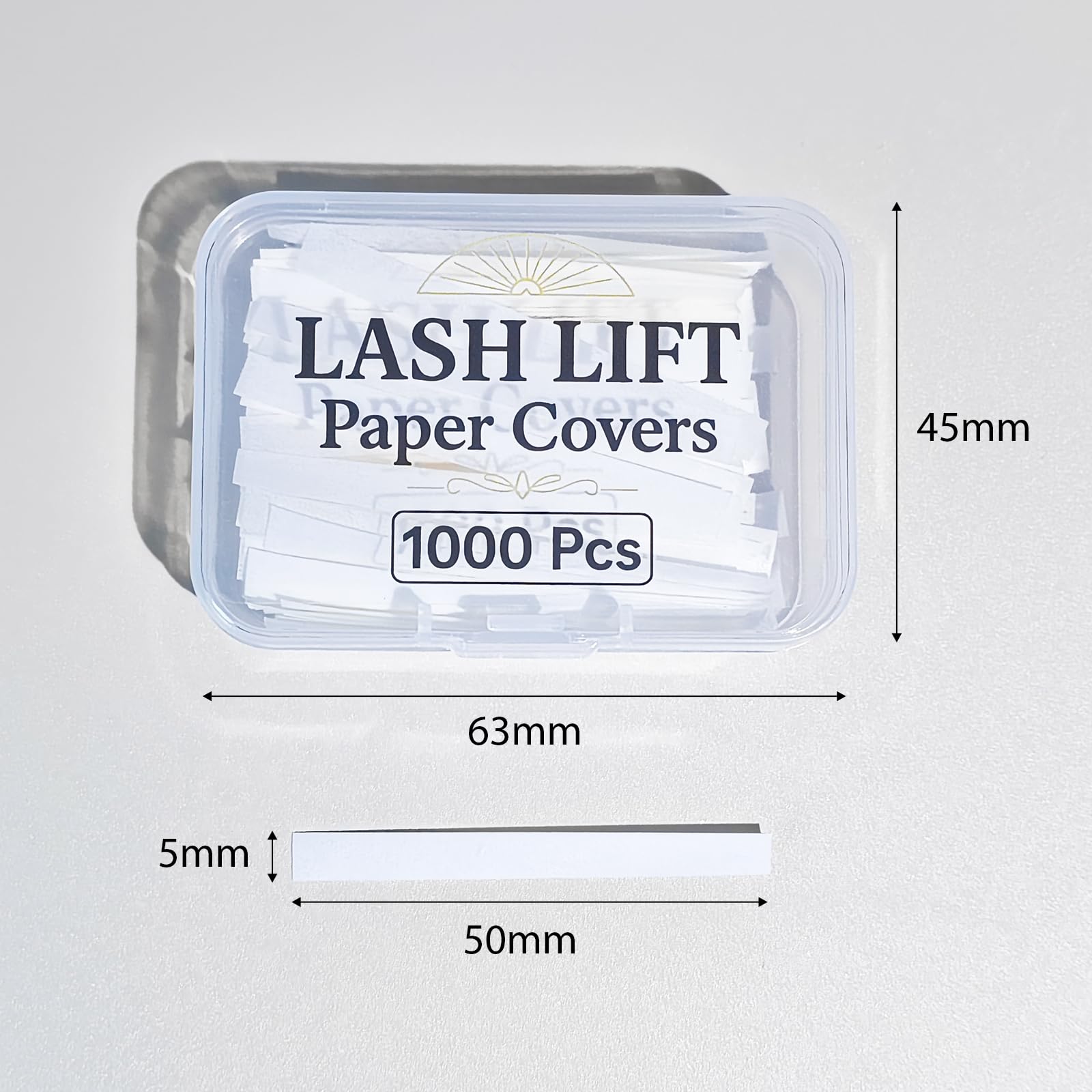 Libeauty 5mm lash lift papers for standard lash lengths and even results