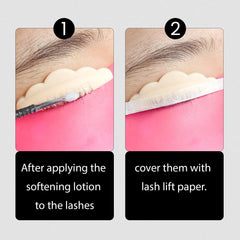 Libeauty applying lash lift papers ensure smooth lotion contact