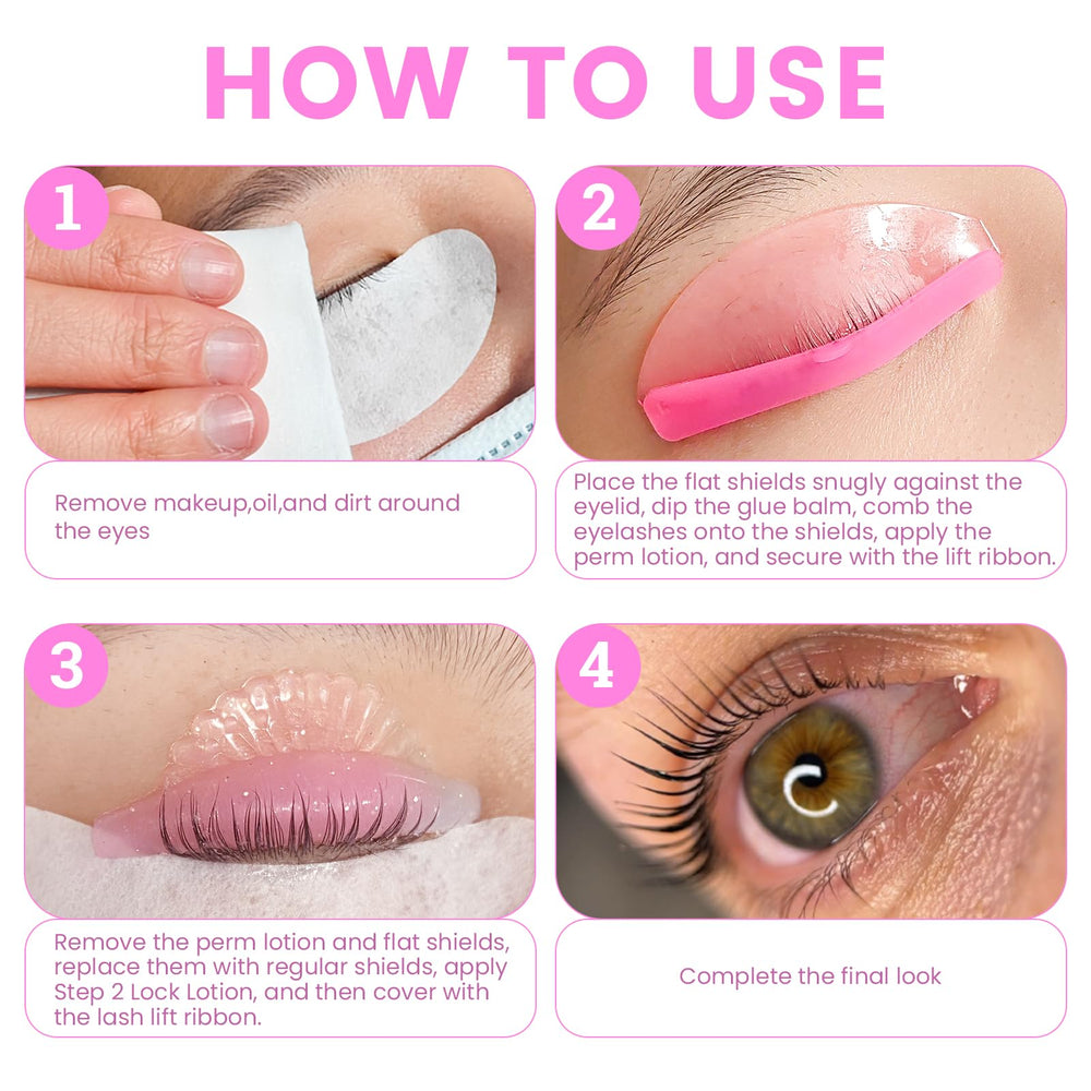 Libeauty lash lift ribbon technique step 2 prevents displacement during processing