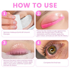 Libeauty lash lift ribbon technique step 2 prevents displacement during processing