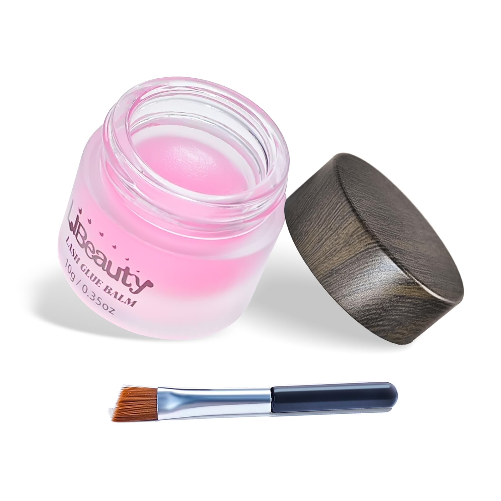 Libeauty Salon Choice lash lift glue balm jar close-up highlights premium packaging and strong adhesion